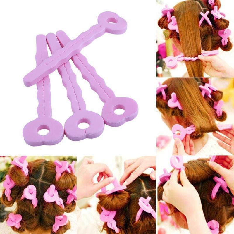 Heart-Shaped Sponge Hair Curling Iron Strips