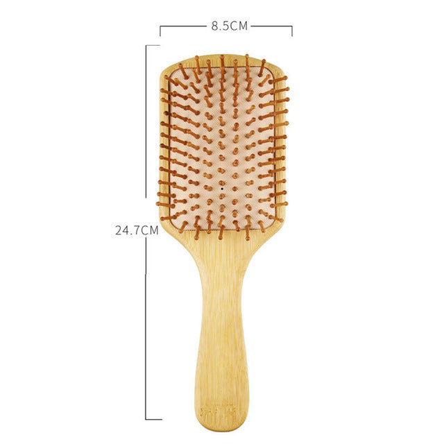 Eco-Friendly Bamboo Airbag Comb for Household Use