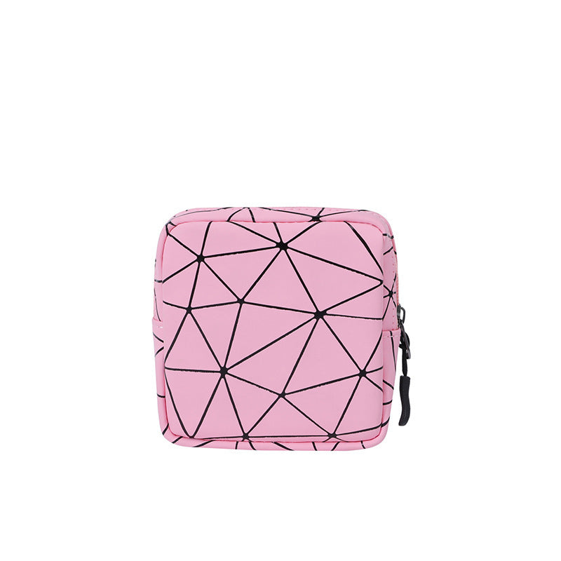 Elegant Geometric Sanitary Organizer Bag