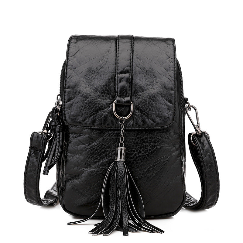 Vintage Style Women's Soft Leather Crossbody Bag