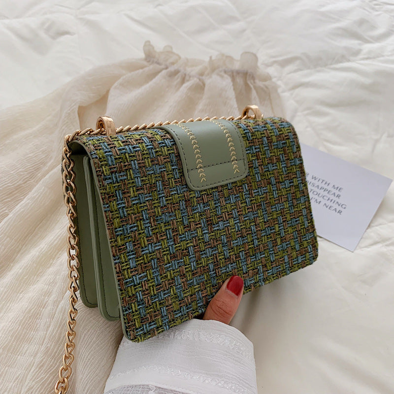 Spring 2024 Women's Casual Chic Cotton Linen Shoulder Bag