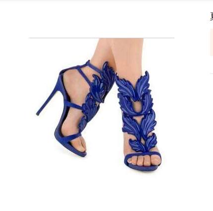 Elegant Leaf Winged Sandals