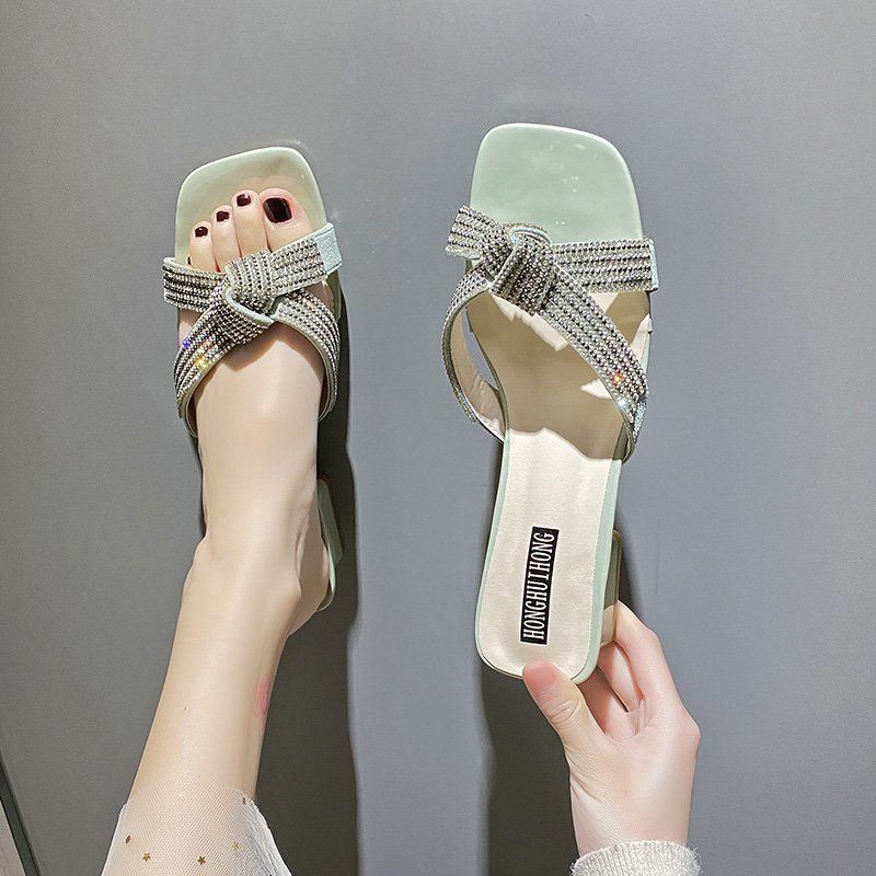 Bow-Embellished Ladies' Sandals and Slippers