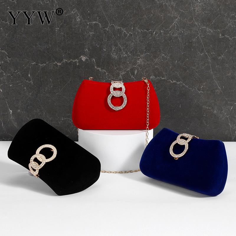 Crimson Diamond Evening Clutch