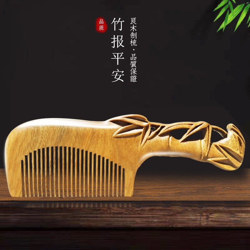 Elegant Vintage Sandalwood Combs