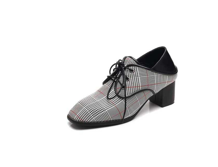 Elegant Chunky Heel Oxfords