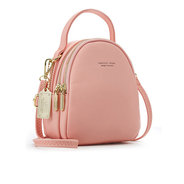 Chic Leatherette Mini Backpack