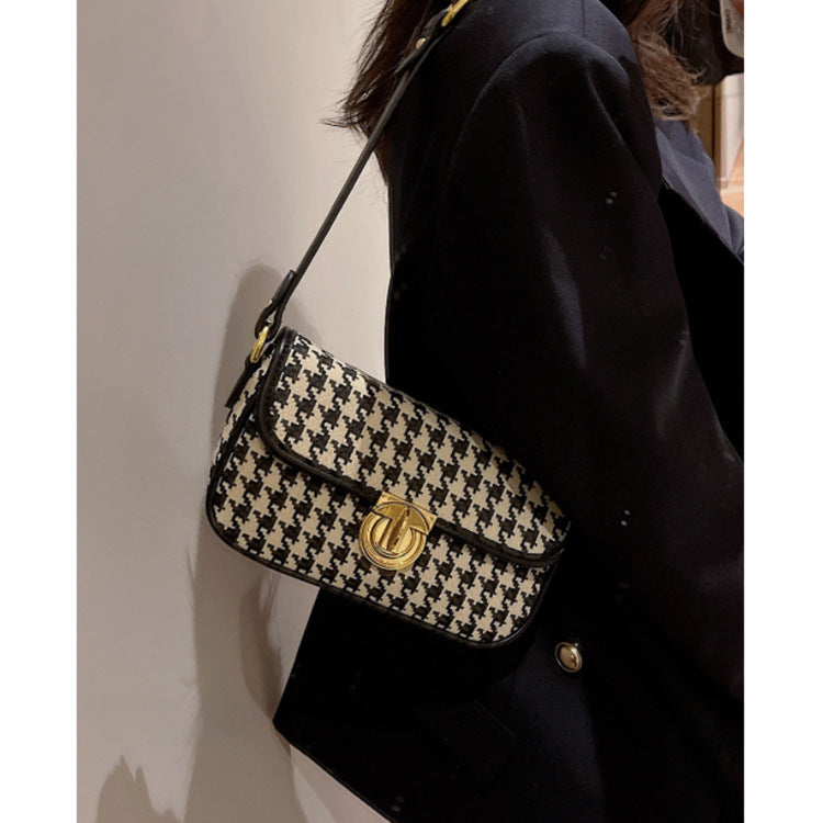 "Guangzhou Wholesale Houndstooth Shoulder Bag for Women"