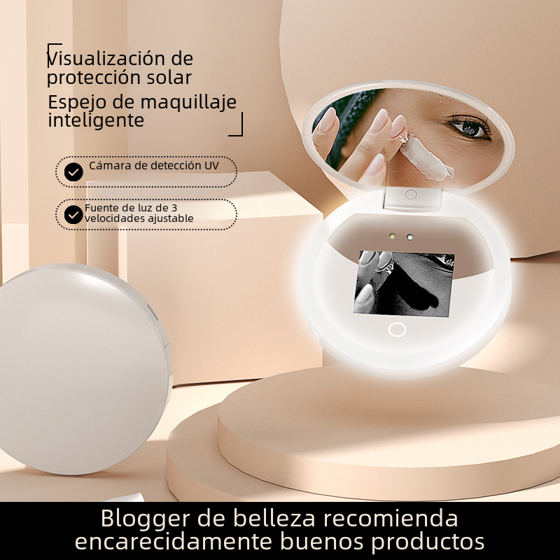 Elegant Portable UV LED Vanity Mirror