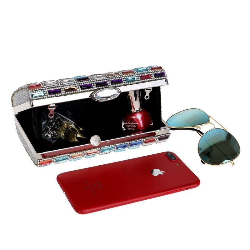 Rhinestone Glamour Evening Clutch