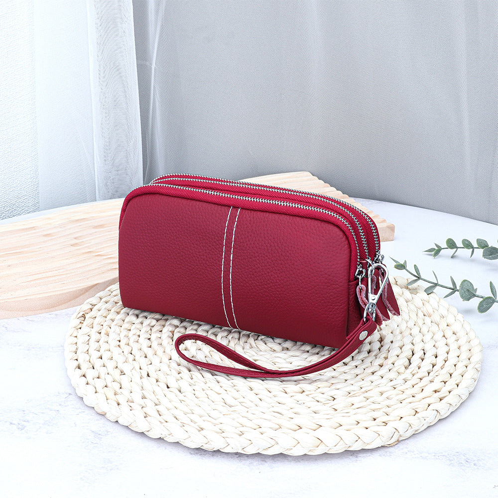 Elegant Cowhide High-Capacity Wallet