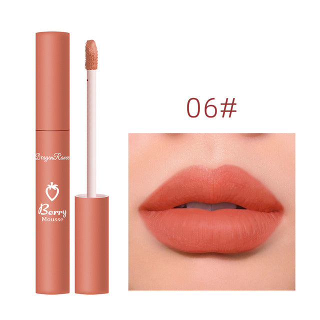 Elegant Strawberry Matte Lip Set