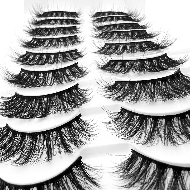 Elegant Faux Mink 3D Lashes - 10 Pack