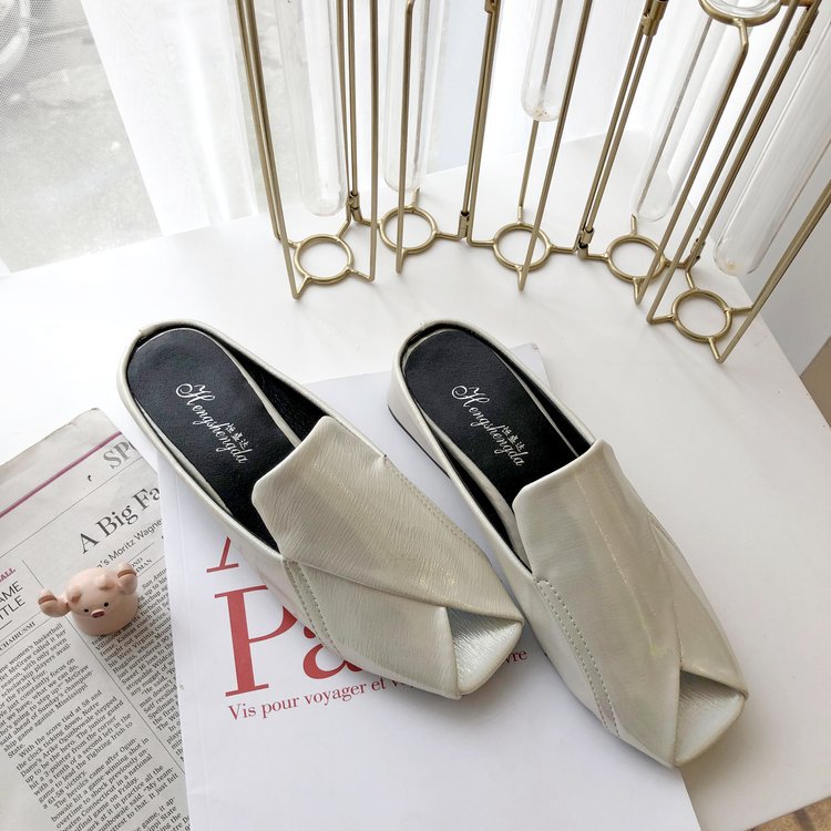 Women's Mid-Heeled Fish Mouth Sandals and Slippers