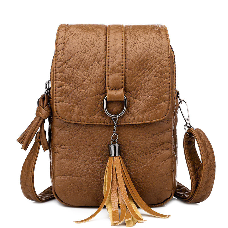 Vintage Style Women's Soft Leather Crossbody Bag