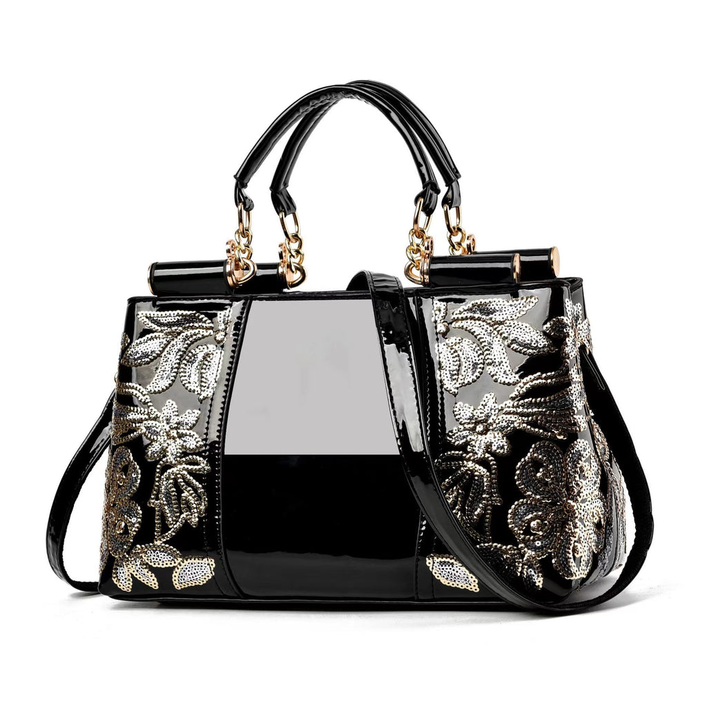 2023 Elegant Patent Leather Large Tote