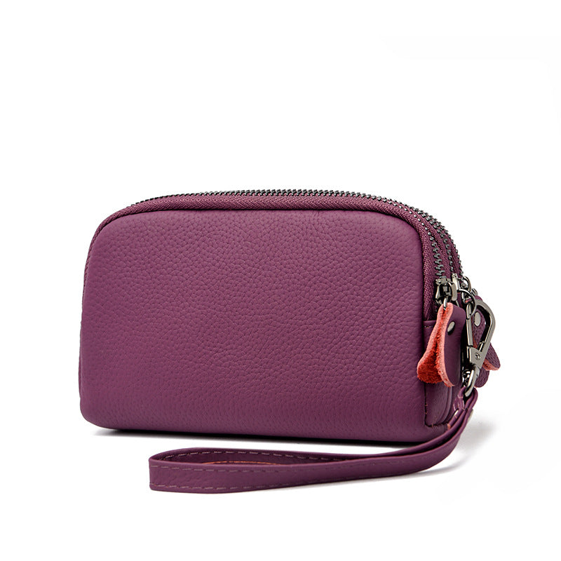 Elegant Leather Zip Wallet