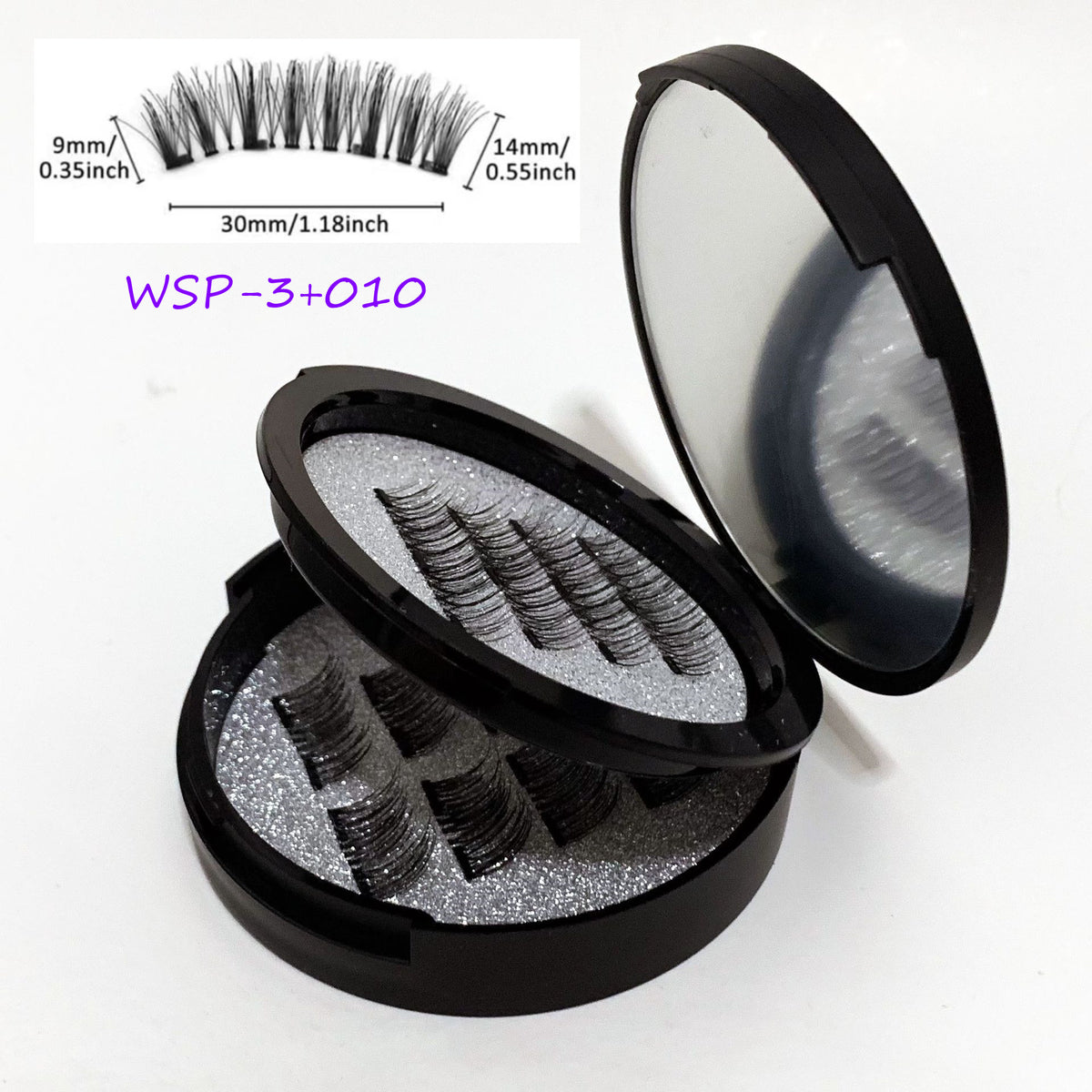 24P-3 Magnetic Lashes with Mirror - No Glue Needed