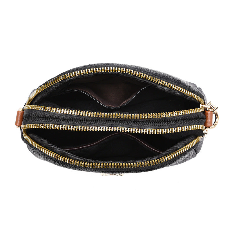 2022 New Women's Litchi Pattern Large Capacity Shoulder Bag