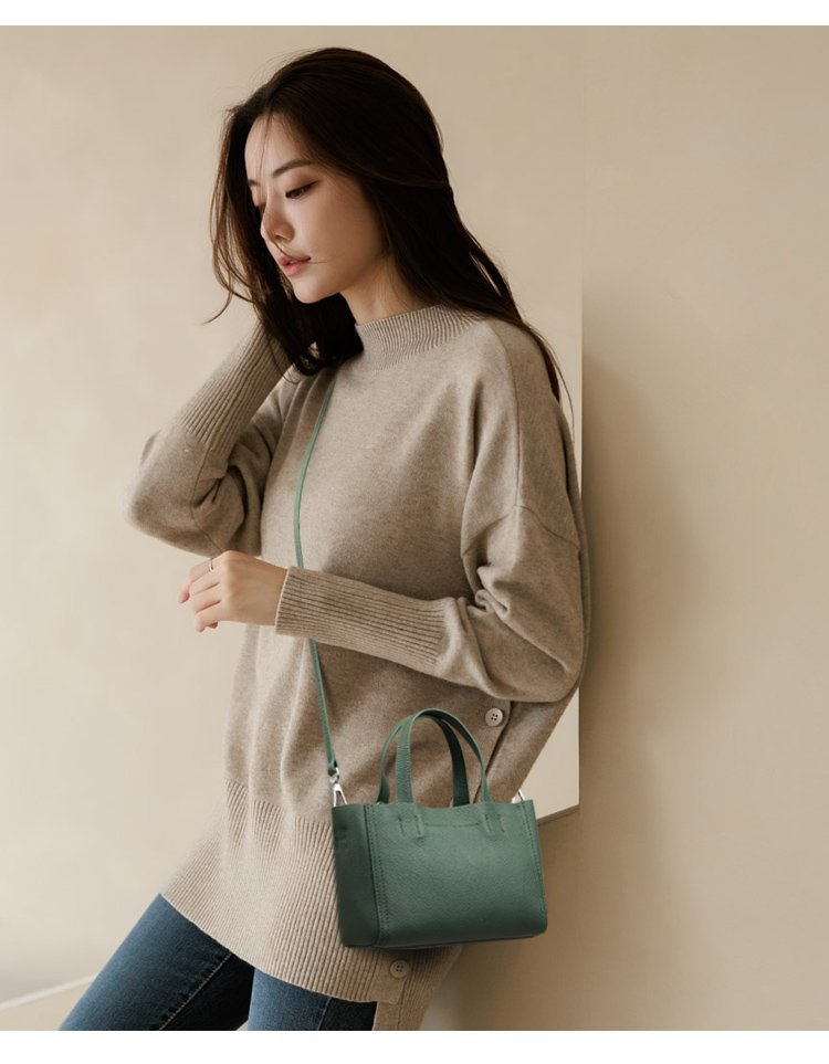 Genuine Leather Crossbody Tote Bag for Women 2023