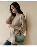 Genuine Leather Crossbody Tote Bag for Women 2023