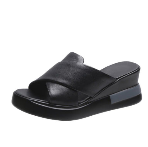 Elegant Summer Peep-Toe Wedges