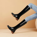 Peacock Blue Low Heel Women's Boots