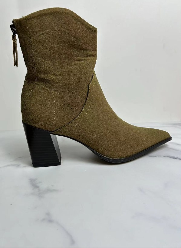 ZA 2021 Elegant Suede Ankle Boots