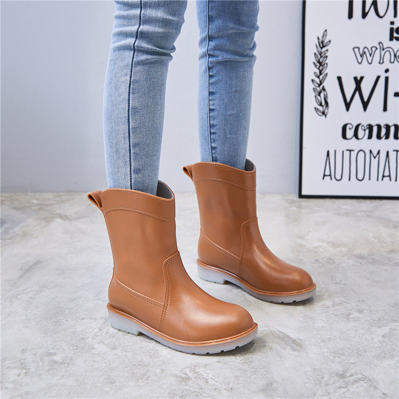 All-Weather PVC Mid-Tube Boots