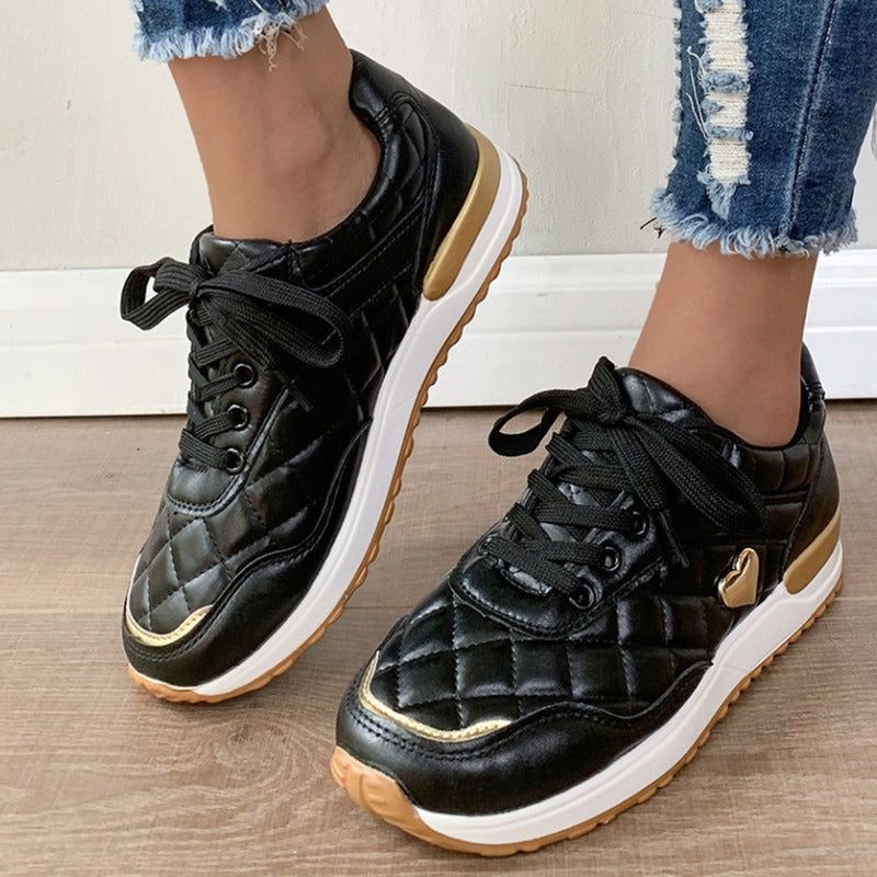 Elegant Quilted Casual Trainers