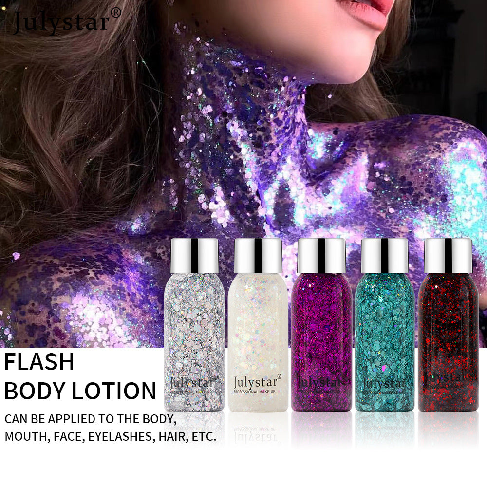 Deluxe Blue Glitter Eyeshadow Ensemble