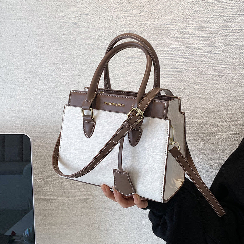 Chic Color Block Shoulder Tote