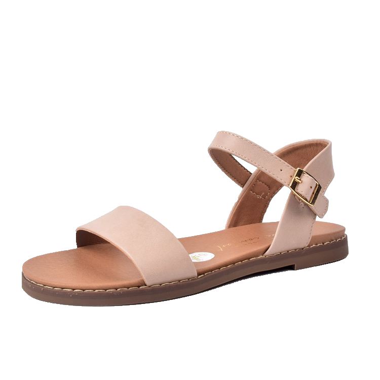 Elegant Apricot Roman Sandals