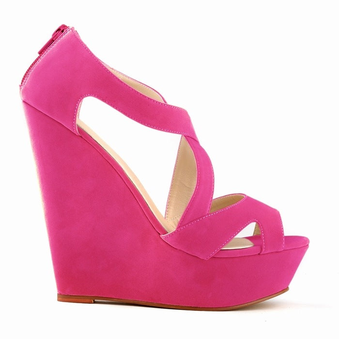 Elegant Strapped Wedge Sandals
