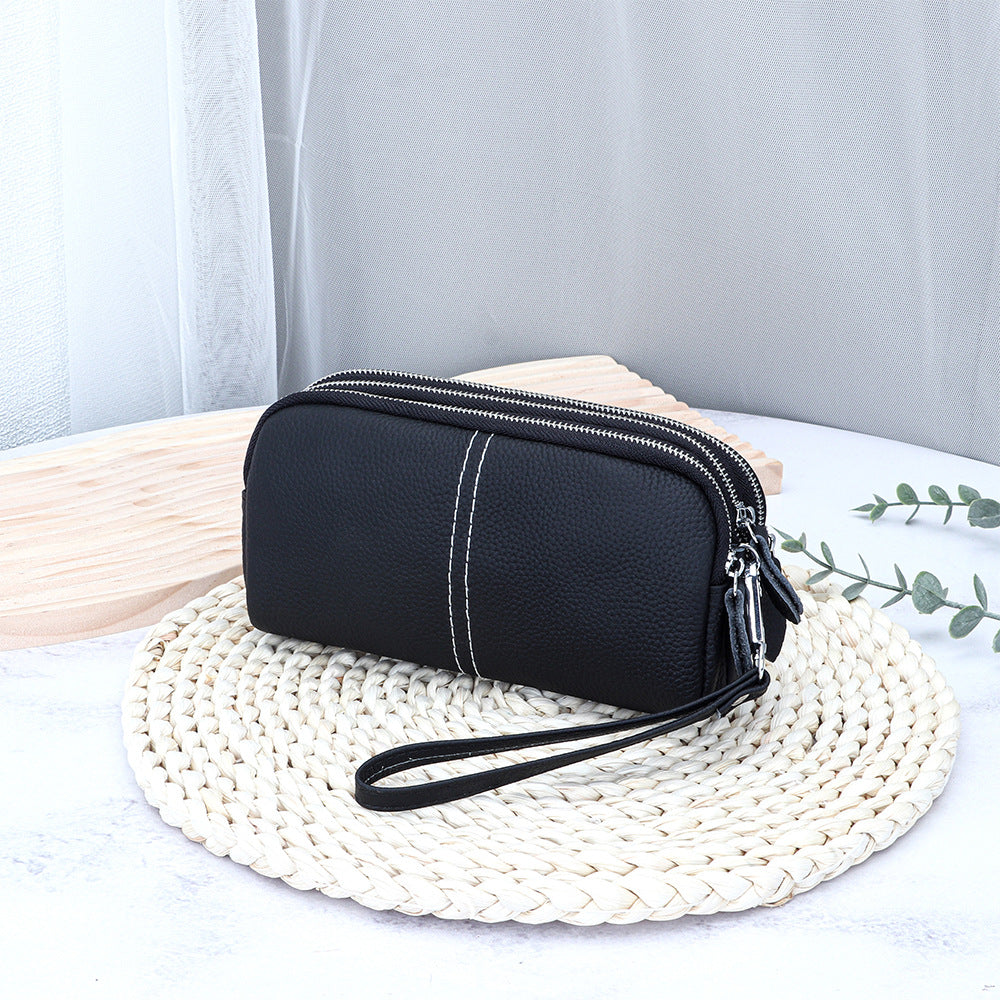 Elegant Cowhide High-Capacity Wallet