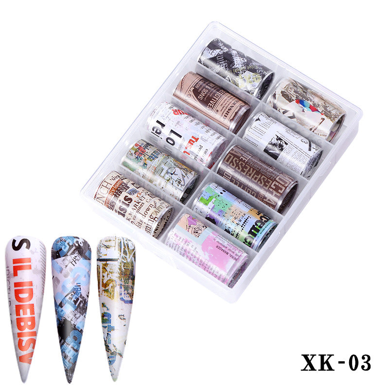 2020 New Nail Art Transfer Stickers - Starry Laser