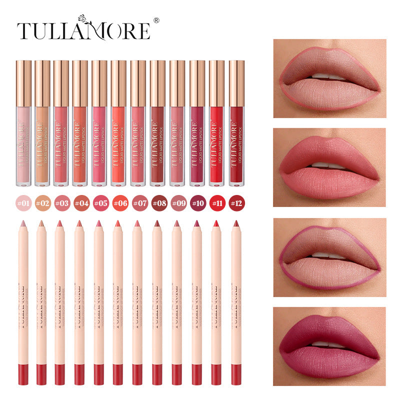 Elegant Matte Lip Set - Waterproof