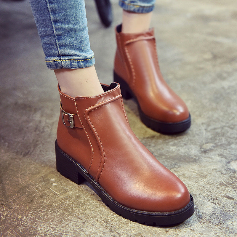 Elegant Non-Slip Heeled Winter Boots
