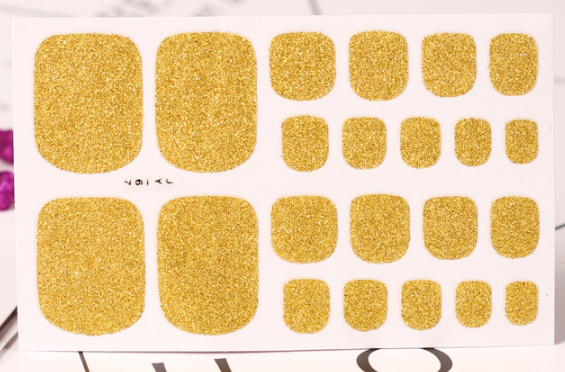 Elegant Waterproof Toe Nail Stickers