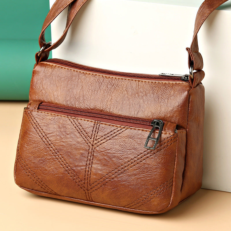 Elegant Medium-Sized Women's Leather Bag