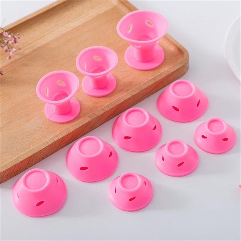 Mushroom Curlers Hair Rollers with Bell Ball Design