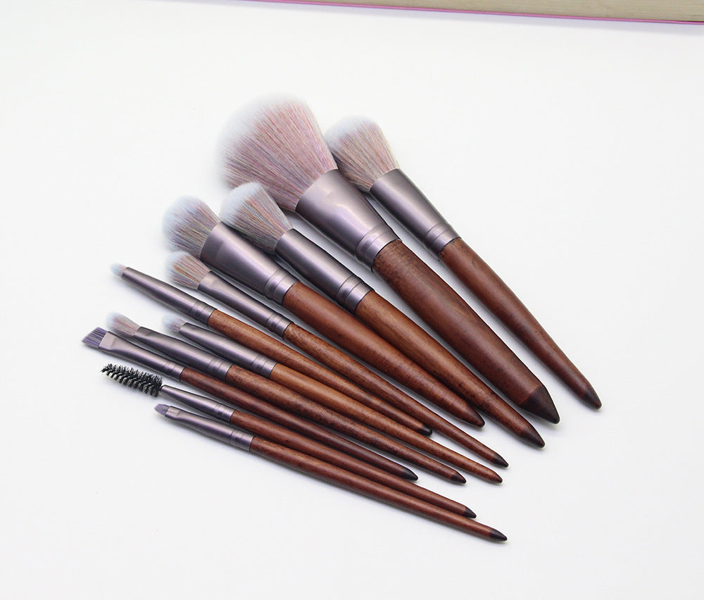 Elegant Microfiber Cosmetic Brush Ensemble