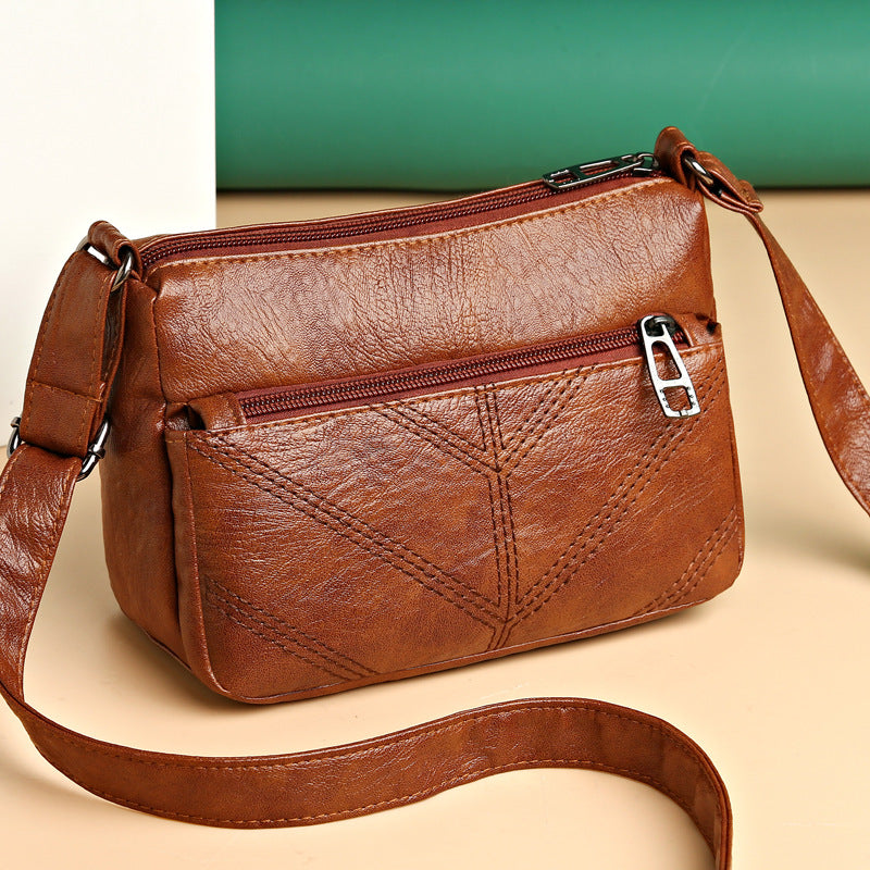 Elegant Medium-Sized Women's Leather Bag