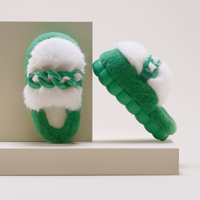 Warm Outdoor Trend Slippers with Thick Bottom