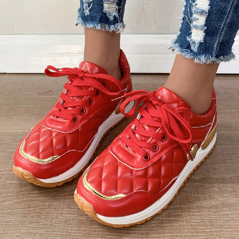 Elegant Quilted Casual Trainers