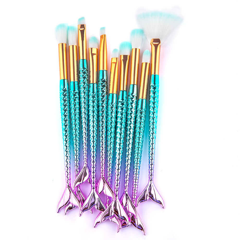 Enchanted Mermaid 11-Piece Brush Set