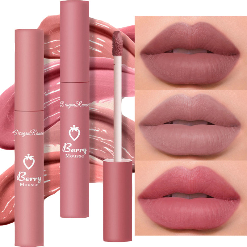 Elegant Strawberry Matte Lip Set