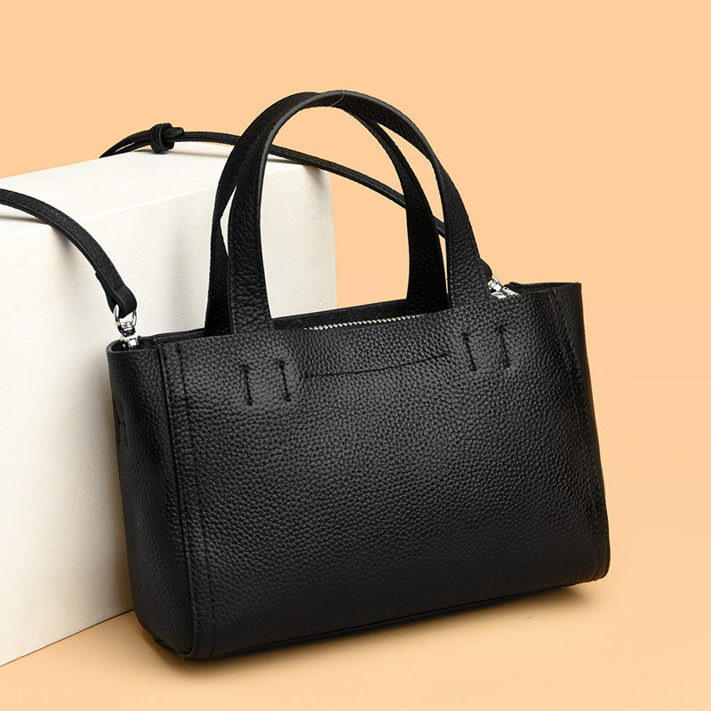 Genuine Leather Crossbody Tote Bag for Women 2023