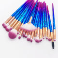 Elegant Diamond 20-Piece Makeup Brush Collection