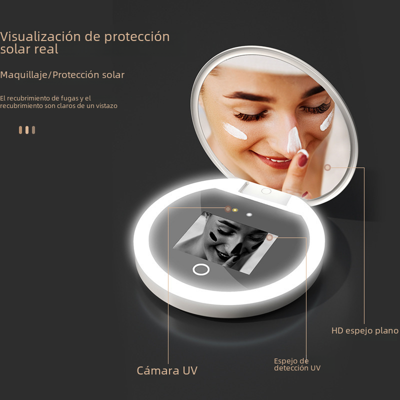 Elegant Portable UV LED Vanity Mirror